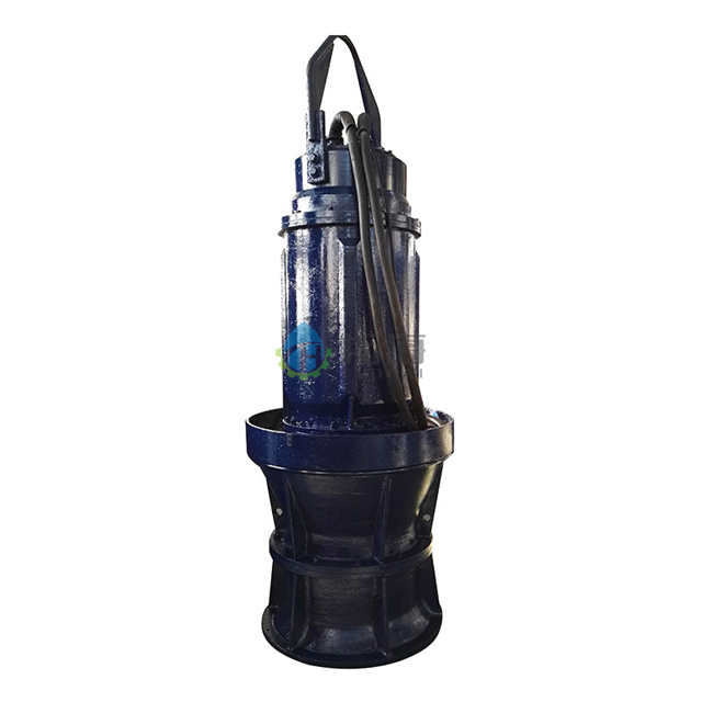 Bomba de fluxo axial submersível de baixo consumo de energia em ferro fundido para tratamento de água